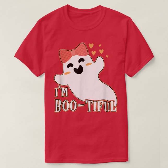 Cute I'm Bootiful Design For Women Halloween 1479 T-Shirt (Design Front)