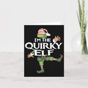 Cute I'm The Quirky Elf Family Matching Christmas Card