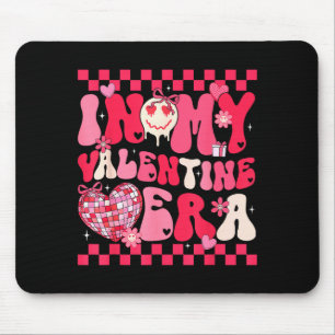 Cute In My Valentine Era Girls Kids Retro Disco He Mouse Mat