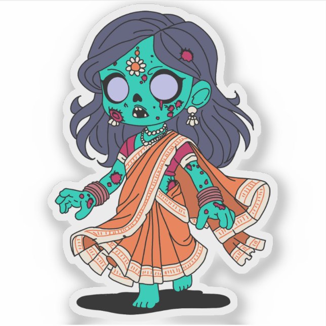 Cute Indian Zombie (Front)