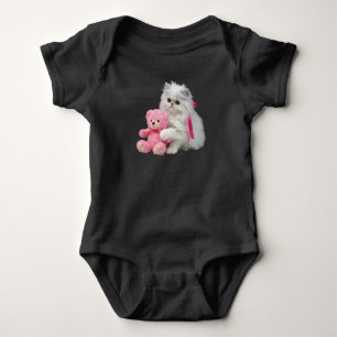Cute Infants Persian Teddy Bear Baby Bodysuit