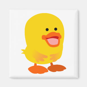 Cute Innocent Cartoon Duck Magnet