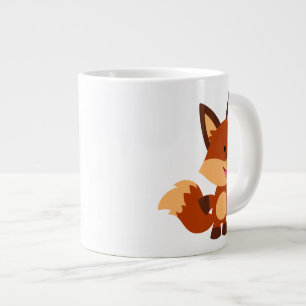 Cute Innocent Cartoon Fox Jumbo Mug