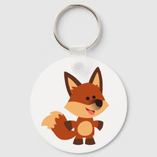 Cute Innocent Cartoon Fox Keychain