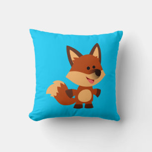 Cute Innocent Cartoon Fox Pillow