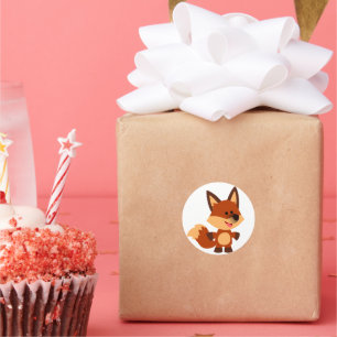 Cute Innocent Cartoon Fox Sticker