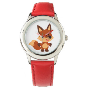 Cute Innocent Cartoon Fox Watch