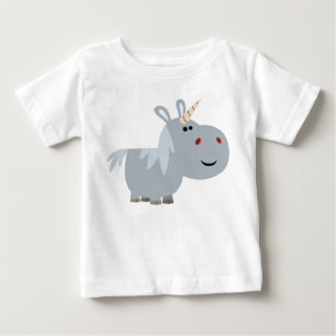 Cute Inscrutable Cartoon Unicorn Baby T-Shirt