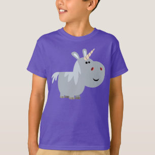 Cute Inscrutable Cartoon Unicorn Children T-Shirt