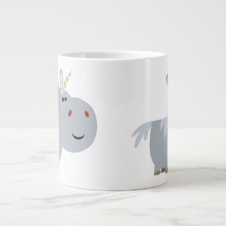 Cute Inscrutable Cartoon Unicorn Jumbo Mug