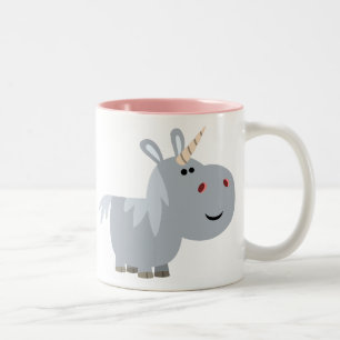 Cute Inscrutable Cartoon Unicorn Mug