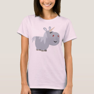 Cute Inscrutable Cartoon Unicorn Women T-Shirt