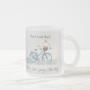 Cute Inspirational Frosted Glass Mug