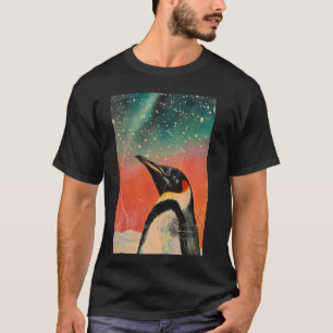 Cute Inspirational Penguin Retro Art Vintage Graph T-Shirt