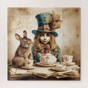 Cute Inspired By Alice In Wonderland Jigsaw Puzzle