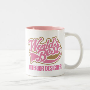 Cute Interior Designer Two-Tone Coffee Mug