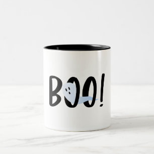 Cute Iridescent Blue Ghost Boo! Halloween Mug
