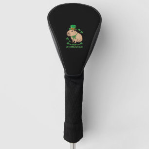 Cute Irish Capybara Leprechaun Happy St.Patrick's Golf Head Cover