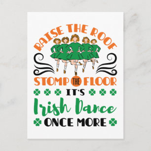 Cute Irish Dance Dancer Dancing Postcard