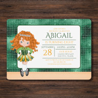 Cute Irish Dance Red Hair Girl Soft Shoe Birthday