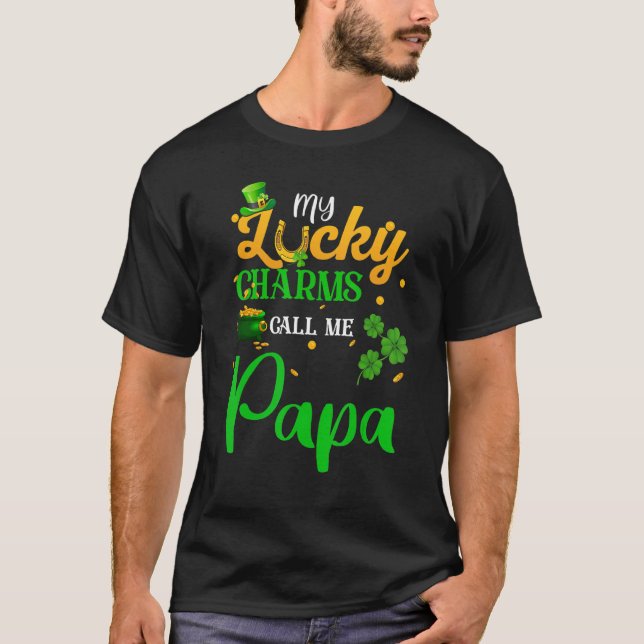 Cute Irish day St Patricks Day My Lucky Charms Cal T-Shirt (Front)