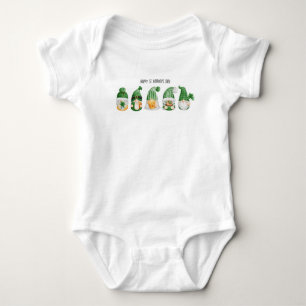 Cute Irish Gnomes St Patrick's Day Baby Bodysuit