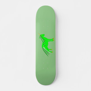 Cute Irish Green and Gold Unicorn Skateboard