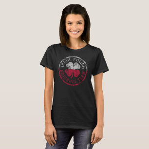 Cute Irish Polish Flag Drinking Team T-Shirt