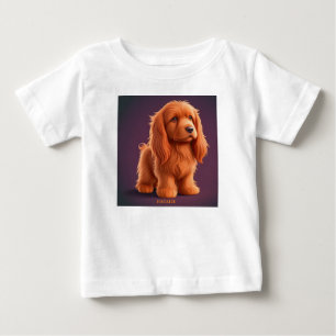 Cute Irish Setter Dog Baby T-Shirt