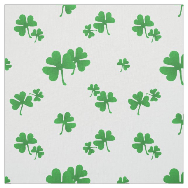 Cute Irish Shamrock Pattern Fabric (Swatch)