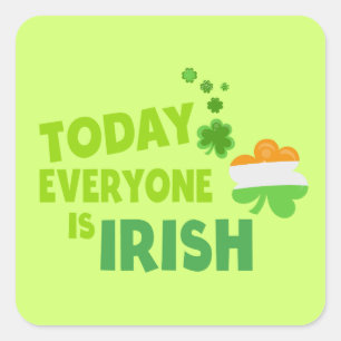 Cute Irish Square Sticker