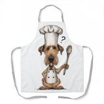 Cute Irish Terrier Chef Cooking Dog