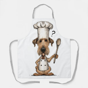 Cute Irish Terrier Chef Cooking Dog Apron