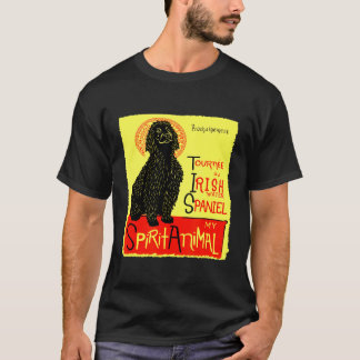 Cute Irish Water Spaniel Dog Art T-Shirt