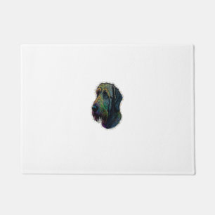 Cute Irish Wolfhound Lover Colourful Art Dog Mum D Doormat