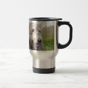 Cute Irish Wolfhound Travel Mug