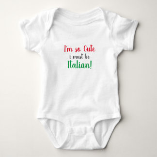 Cute Italian Baby Shower Bodysuit