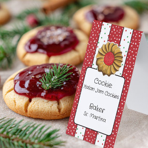 Cute Italian Cookie Swap Small Place Cards