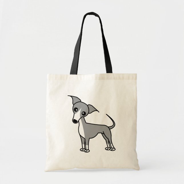 Cute Italian Greyhound - Grey Tote Bag (Front)