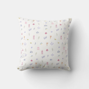 Cute Italian Minimalist Birthday Cushion