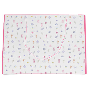 Cute Italian Minimalist Birthday Large Gift Bag