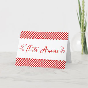 Cute Italian Themed "That's Amore"  Thank You Card