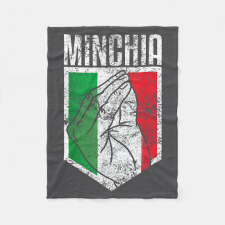 Cute Italy Minichia Quotes Sayings Italian Fleece Blanket