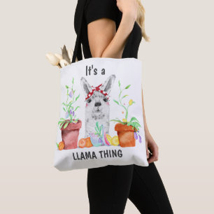 Cute It's A Llama Thing Tote Bag
