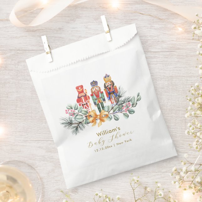 Cute It's Cold Outside Nutcracker Baby Shower  Favour Bags (Clipped)