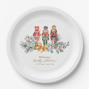 Cute It's Cold Outside Nutcracker Baby Shower  Paper Plate
