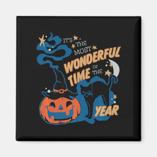 Cute It's the Most Wonderful Time Of the Year Cat Magnet