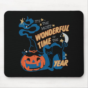 Cute It's the Most Wonderful Time Of the Year Cat Mouse Mat