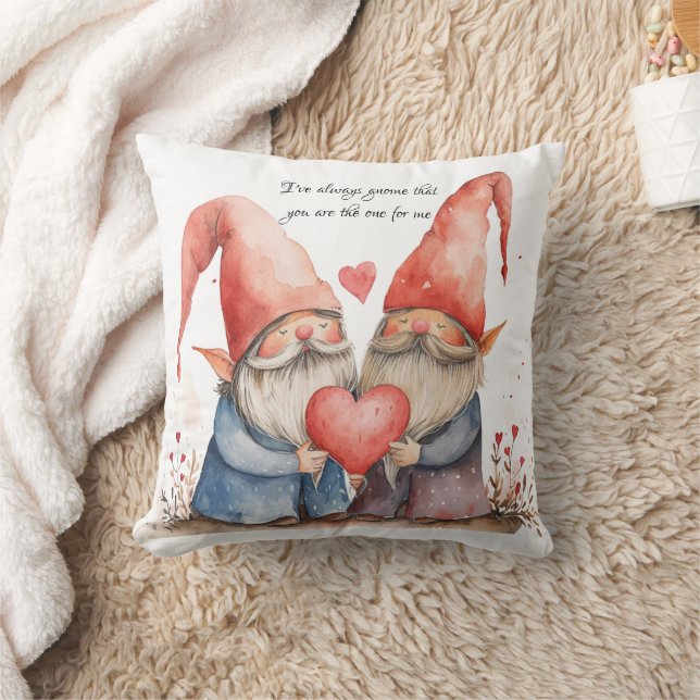 Cute I've Always Gnome You Are The One  Cushion (Blanket)