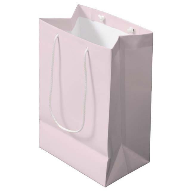 Cute Ivory Pink Gift Bag (Front Angled)